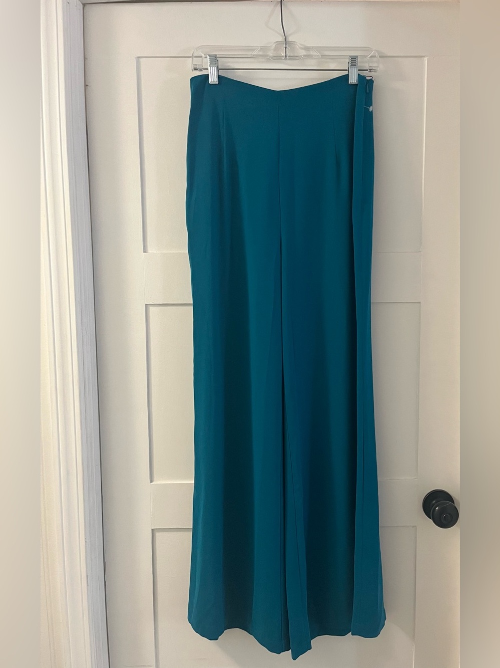 Leith Teal Wide-Leg Trousers